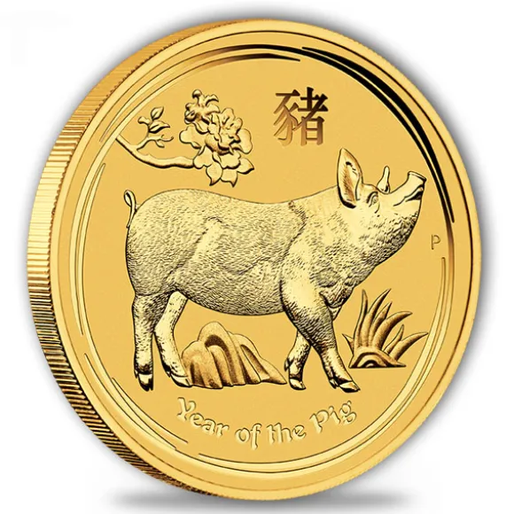 Lunar II - Schwein - 1 KG Gold 2019