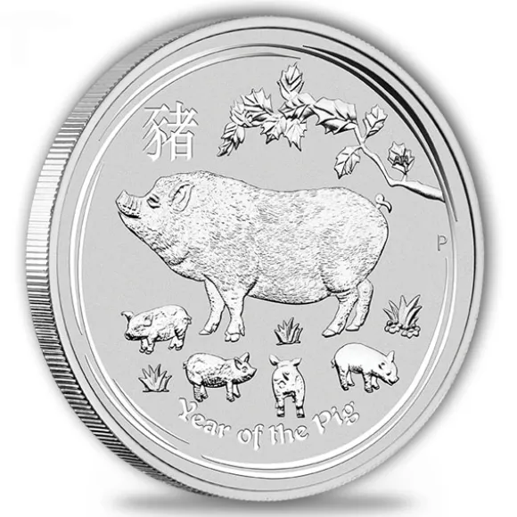 Lunar II - Schwein - 1 Kg Silber 2019 *
