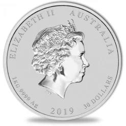 Lunar II - Schwein - 1 Kg Silber 2019 *