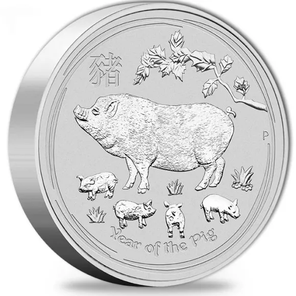 Lunar II - Schwein - 10 Kg Silber 2019 *