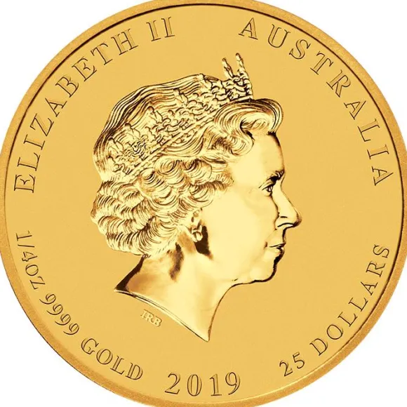 Lunar II- Schwein - 1/4 Oz Gold 2019