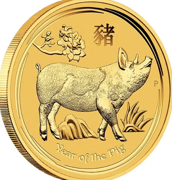 Lunar II- Schwein - 1/4 Oz Gold 2019