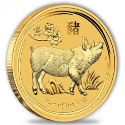 Lunar II - Schwein - 1 Oz Gold 2019