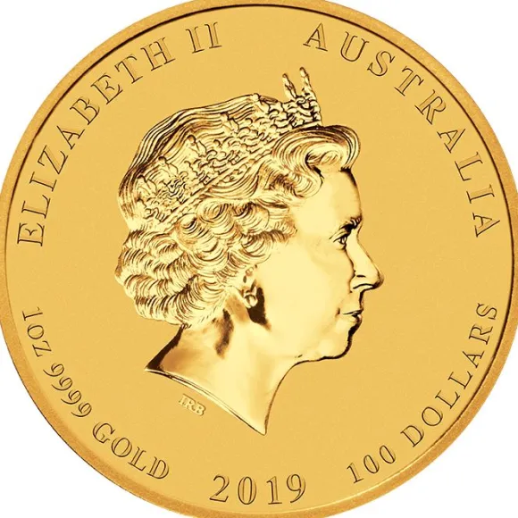 Lunar II - Schwein - 1 Oz Gold 2019