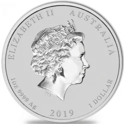 Lunar II - Schwein - 1 Oz Silber gilded + Zertifikat*
