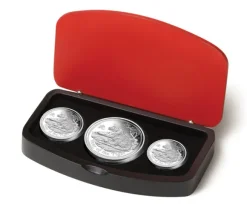 Lunar II - Tiger - 3 Coin Set Silber Proof 2010 +Box +COA *
