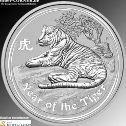 Lunar II - Tiger - 10 KG Slibermünze 2010 *
