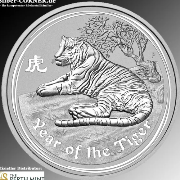Lunar II - Tiger - 10 KG Slibermünze 2010 *