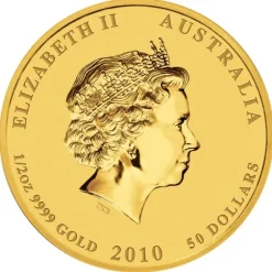 Lunar II Tiger 1/2 Oz Gold 2010