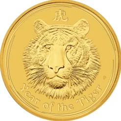 Lunar II Tiger 1/2 Oz Gold 2010