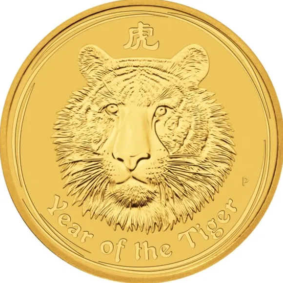 Lunar II Tiger 1/2 Oz Gold 2010