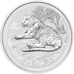 Lunar II - Tiger - 2 Unzen Silber 2010*