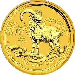 Lunar II Ziege 10 Oz Gold 2015