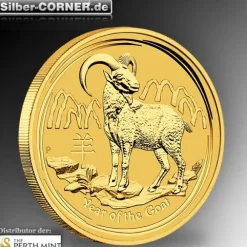 Lunar II Ziege 1/2 Oz Gold 2015