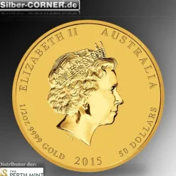 Lunar II Ziege 1/2 Oz Gold 2015