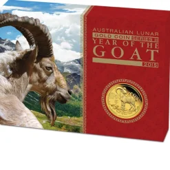 Lunar II Ziege 1/4 Oz Gold Proof Coin + Box + CoA 2015