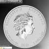 Lunar II - Ziege - 2 Oz Silber farbig 2015*