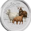Lunar II Ziege 10 Oz Silber farbig 2015 *