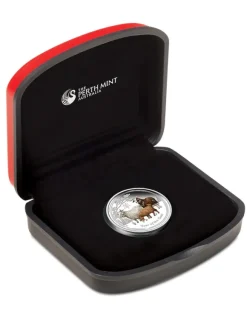Lunar II Ziege 1/2 Oz Silber farbig Proof 2013 +Box +CoA*