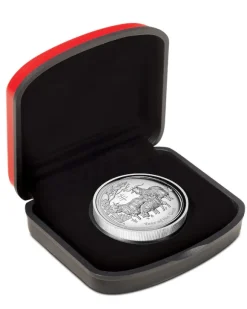 Lunar II Ziege 1 Oz Silber High Relief 2015 + Box + CoA*