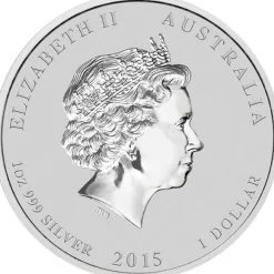 Lunar II - Ziege - Privy Mark 1 Oz Silber 2015*