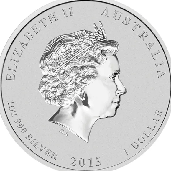 Lunar II - Ziege - Privy Mark 1 Oz Silber 2015*