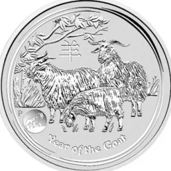 Lunar II - Ziege - Privy Mark 1 Oz Silber 2015*