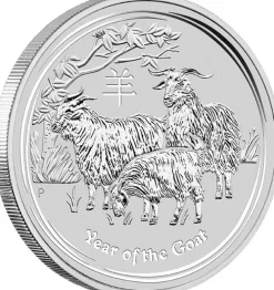 Lunar II - Ziege - 5 Unzen Silber 2015*