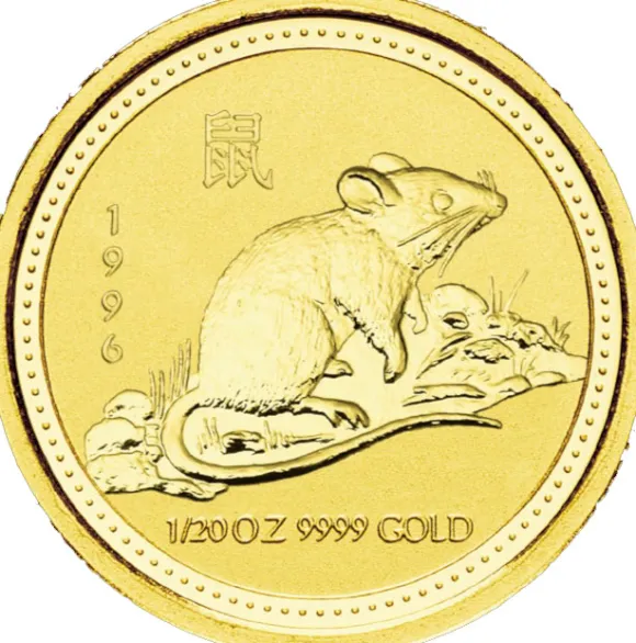 Lunar I Maus 1/20 Unze Gold 1996