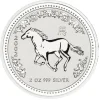 Lunar I Pferd 2 Oz Silber 2002*