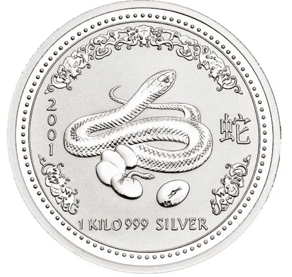Lunar I - Schlange - 1 KG Silber 2001*