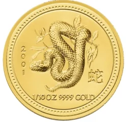 Lunar I - Schlange - 1/10 Unze Gold 2001