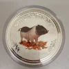 Lunar I - Schwein - 1 Kg Silber farbig 2007*