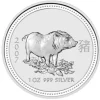 Lunar I - Schwein - 1 Unze Silber 2007*