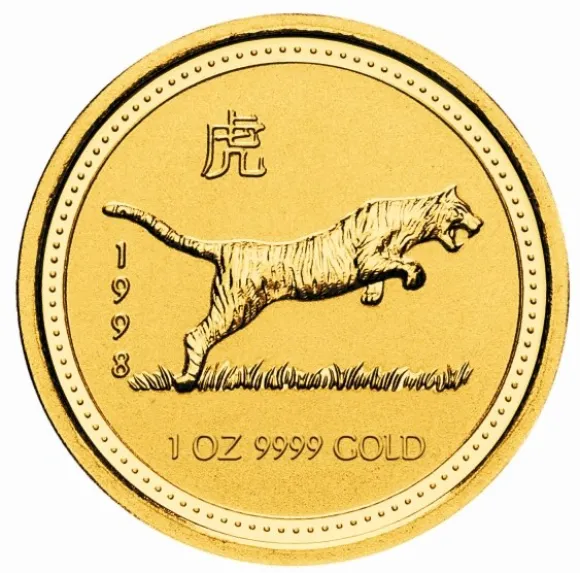 Lunar I Tiger 1/4 Oz Gold 1998