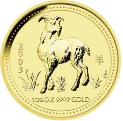 Lunar I Ziege 1/20 Oz Gold 2003