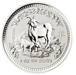 Lunar I - Ziege - 1 Oz Silber 2003*