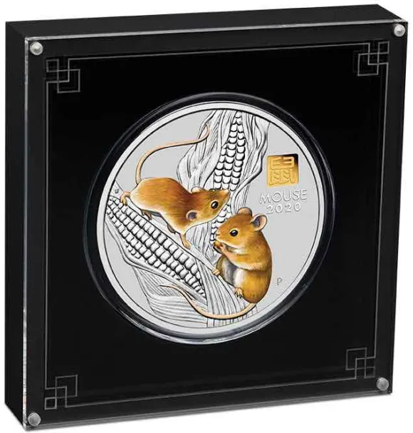 Lunar 3 - Maus - 1 KG Silber Privy Mark 2020 +Box +COA*