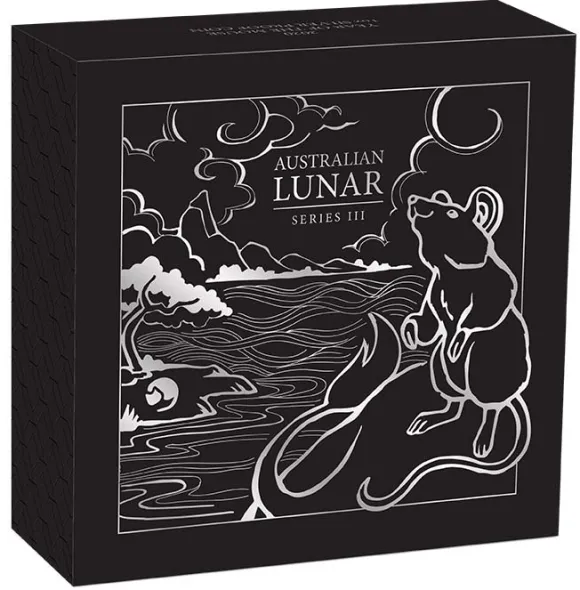 Lunar 3 - Maus - 1 Oz Proof Silber 2020 *