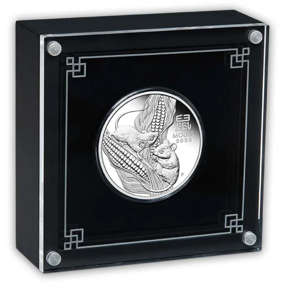 Lunar 3 - Maus - 1 Oz Proof Silber 2020 *