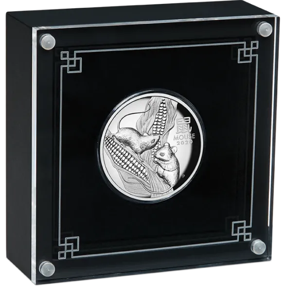 Lunar 3 - Maus - 1 Oz Silber High Relief 2020*