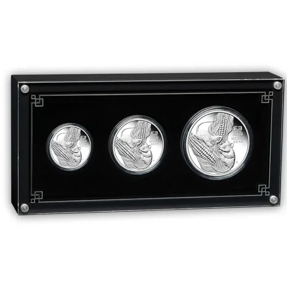 Lunar 3 - Maus - Silber Proof Three Coin Set 2020*