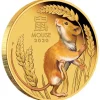 Lunar 3 - Maus - 1/10 Unze Gold farbig 2020