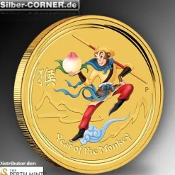 Lunar Monkey King 1/10 Oz Gold 2016