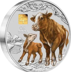Lunar 3 - Ochse - 1 KG Silber Privy Mark 2021 +Box +Zertifikat*