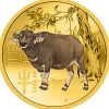 Lunar 3 - Ochse - 1/20 Oz Gold farbig 2021