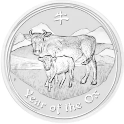 Lunar 2 - Ochse - 5 Oz Silber 2009 *