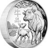 Lunar 3 - Ochse - 1 Oz Silber High Relief 2021 +Box +COA*