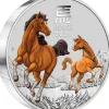 Lunar 3 - Pferd- 1 KG Silber farbig 2026