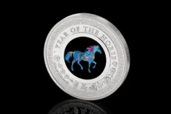Lunar - Pferd- Opal - 1 Unze Silber 2026 + Box +COA